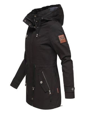 Marikoo leichte Damen Übergangsjacke mit abnehmbarer Kapuze