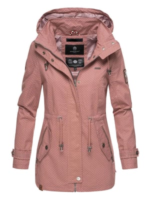 Marikoo leichte Damen Übergangsjacke mit abnehmbarer Kapuze