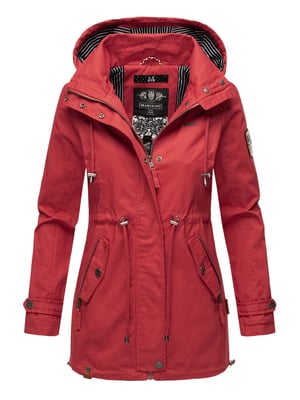 Marikoo leichte Damen Übergangsjacke mit abnehmbarer Kapuze