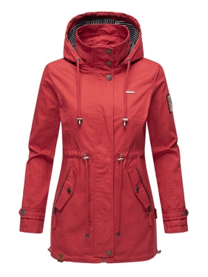 Marikoo leichte Damen Übergangsjacke mit abnehmbarer Kapuze