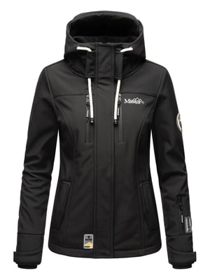 Marikoo Damen Softshelljacke – Kleine Zicke, warm mit Kapuze & Fleecefutter