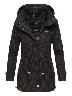 Marikoo leichte Damen Übergangsjacke mit abnehmbarer Kapuze