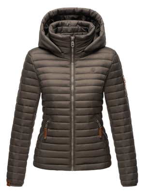 Marikoo Damen Steppjacke – Löwenbaby, leicht mit abnehmbarer Kapuze