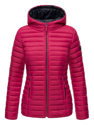 Marikoo Damen Steppjacke – Asraa, leicht mit Kapuze & Kontrastfutter