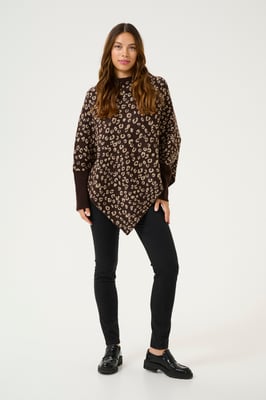Poncho KAmolly Poncho Oversize fit brown