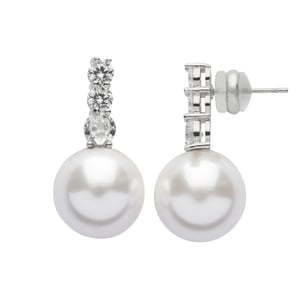 US Polo Assn Jewellery Mila Rhodium-Ohrringe