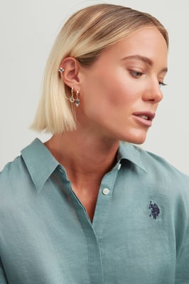 US Polo Assn Jewellery Charlotte Gelbgold-Ohrringe