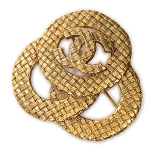 CC Woven Brooch Brosche