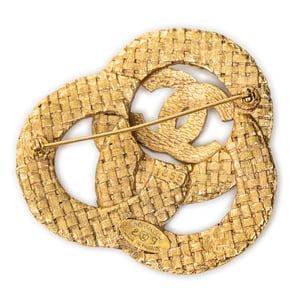 CC Woven Brooch Brosche