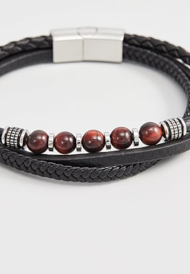 US Polo Assn Jewellery Brandon Schwarzes Armband