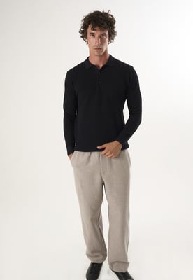 Pullover Pullover Mit Polo-Kragen Und Knöpfen