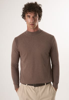 Pullover Halber Rollkragenpullover