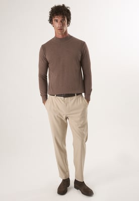 Pullover Halber Rollkragenpullover