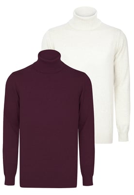 Pullover Rollkragenpullover 2Er-Pack