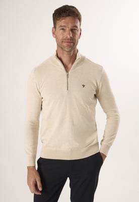 Pullover Strickpullover Mit Halbem Reißverschluss