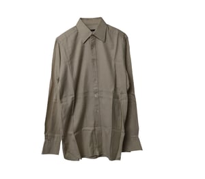 Gucci Button-Down-Hemd aus beiger Baumwolle