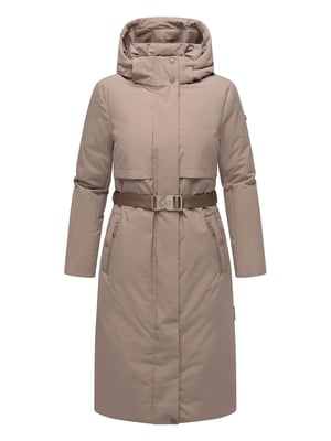 Navahoo Damen Winterparka WALDBUMMLER – wetterfest & stilvoll mit Taillengürtel