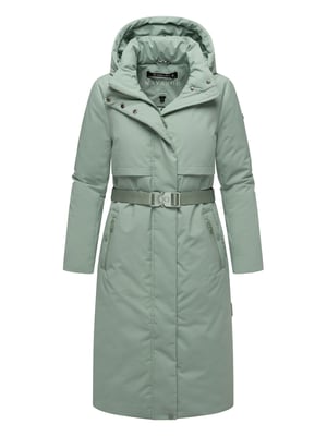 Navahoo Damen Winterparka WALDBUMMLER – wetterfest & stilvoll mit Taillengürtel