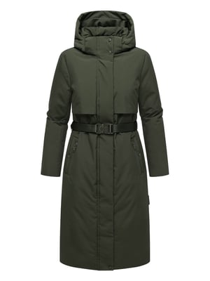 Navahoo Damen Winterparka WALDBUMMLER – wetterfest & stilvoll mit Taillengürtel