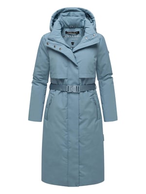 Navahoo Damen Winterparka WALDBUMMLER – wetterfest & stilvoll mit Taillengürtel
