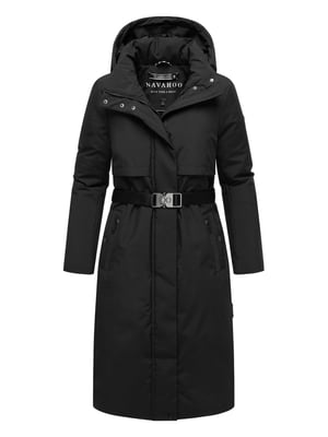 Navahoo Damen Winterparka WALDBUMMLER – wetterfest & stilvoll mit Taillengürtel