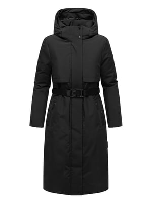Navahoo Damen Winterparka WALDBUMMLER – wetterfest & stilvoll mit Taillengürtel