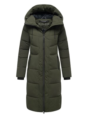 Navahoo Damen Winter Steppmantel SCHOKOKUSS – elegant, warm & funktional