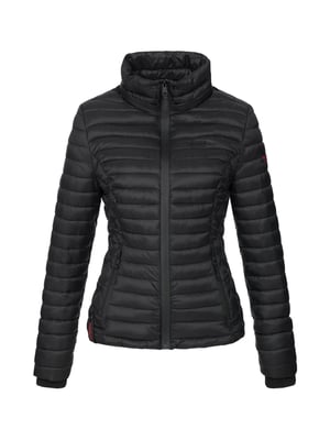 Marikoo Damen Steppjacke Samtpfote mit abnehmbarer Kapuze & Rippbündchen