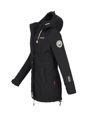 Marikoo lange Damen Steppjacke Abendsternchen mit abnehmbarer Kapuze