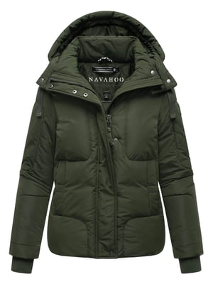 Navahoo Damen Steppjacke Zauberlicht mit Fleecefutter & Kapuze