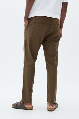 Casual Hose MALinen Casual Hose Gerade Passform