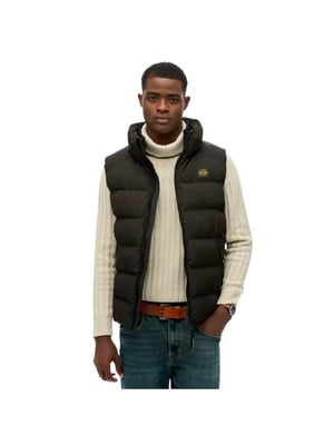 Superdry Herren Essential ärmellose Steppjacke