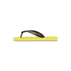 Python Bronze Flip Flop Waldgrün