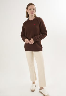 Sweatshirt Basic Rundhals Sweatshirt