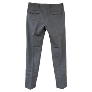 Prada Straight Leg-Hose aus grauer Wolle