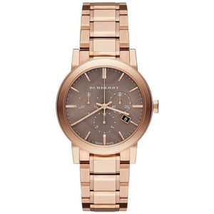 Elegante Burberry BU9754 The City Rose Gold-Ton Damenuhr