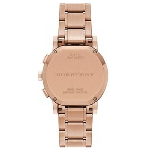 Elegante Burberry BU9754 The City Rose Gold-Ton Damenuhr