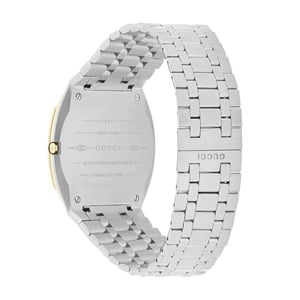Gucci YA163403 25H Unisex Quarzuhr - 34mm Gold Edelstahl