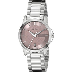 Gucci G-Timeless Rosa Zifferblatt Damenuhr - Modell YA126524