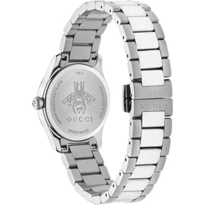 Gucci G-Timeless Damenuhr mit rosa Perlmutt-Zifferblatt - YA1265025