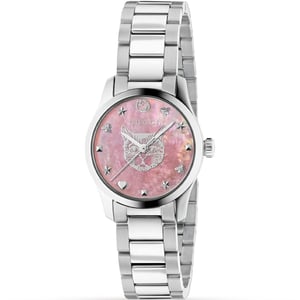 Gucci G-Timeless Damenuhr mit rosa Zifferblatt - 27mm Luxusuhr