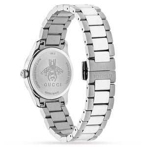Gucci G-Timeless Damenuhr mit rosa Zifferblatt - 27mm Luxusuhr
