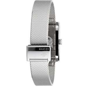 Gucci G-Frame Damenuhr YA147401 - Eleganter silberner Zeitmesser
