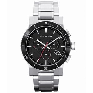 Burberry BU9380 Herrenuhr 42mm Silber Chronograph