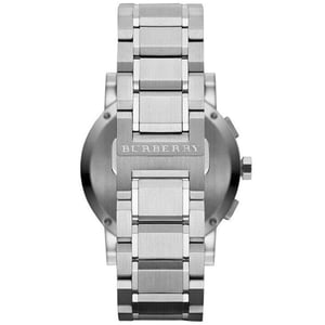 Burberry BU9380 Herrenuhr 42mm Silber Chronograph
