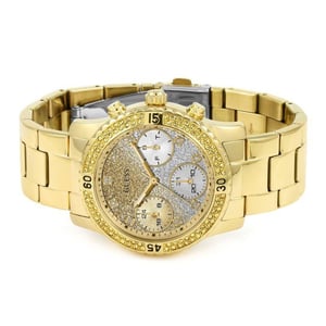 Guess W0774L5 Confetti Damen stilvolle Uhr in Gold