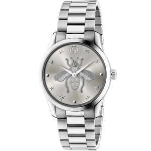 Gucci G-Timeless 38mm Unisex-Edelstahluhr - YA1264126