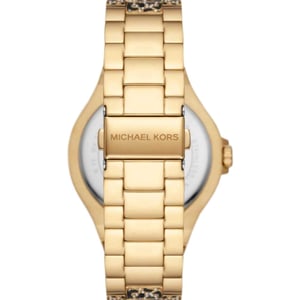 Michael Kors MK7284 Animal Pavé Damenuhr - Stylisches Schwarz-Gold Design