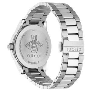 Gucci YA1264028A G-Timeless Unisex-Luxusuhr mit silbernem Zifferblatt