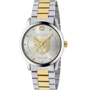 Gucci G-Timeless YA1264074 Zweifarbige Unisex-Uhr - stilvoll und vielseitig